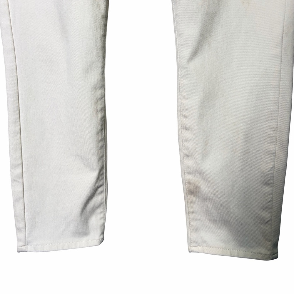 Uniqlo Ultra Stretch High Rise Cropped Denim Leggings in White , Size M 28" - Picture 5 of 12